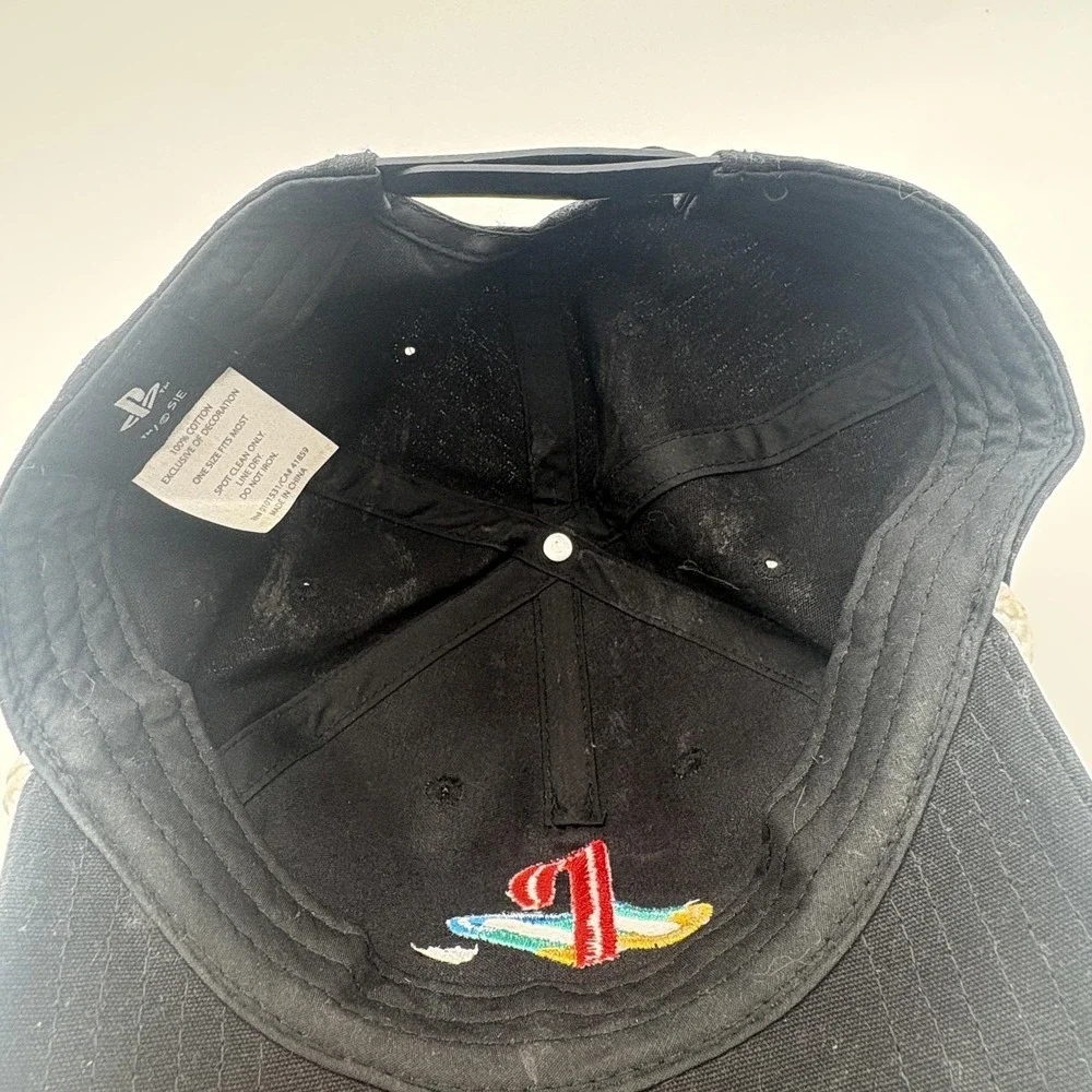 PlayStation Logo Embroidered Hat Black Rope Cap One Size Gaming Japan‎ Text